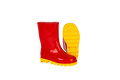 CLIPPER RED CHILDREN'S GUMBOOT - RED YELLOW GUMBOOT