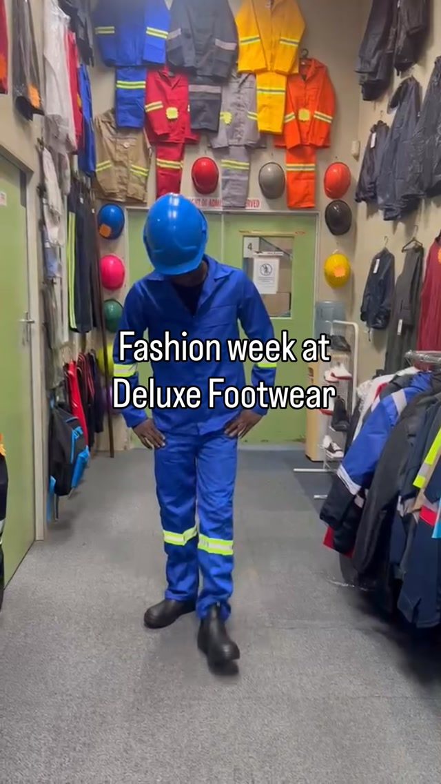 Rocking locally manufactured and quality footwear and workwear on site is an essential! #deluxefootwear #distr